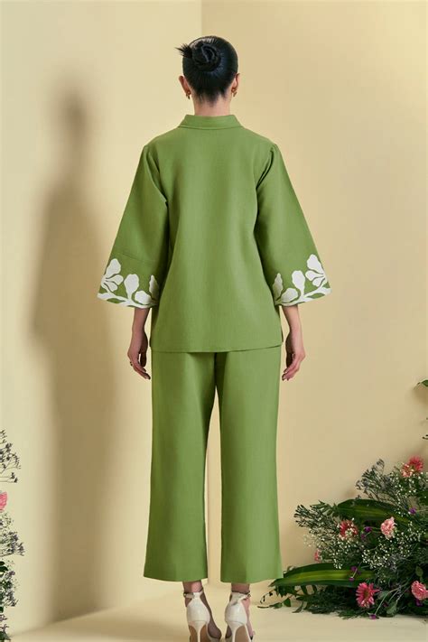 Origani Green Reva Co-Ord Set – anantam