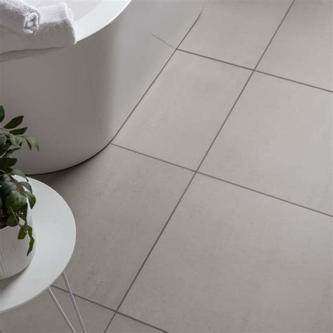 White Floor Tiles With Grey Grout Grey Grout Line Wall & Ceiling Panel