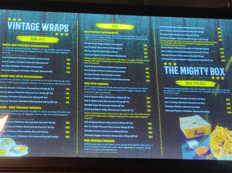 Menu at The Shawarma Box, Thane, Shop No 3