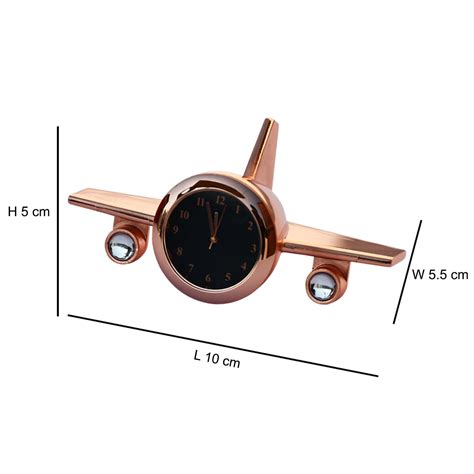 Aeroplane Table Clock Showpiece | Get upto 60% Off