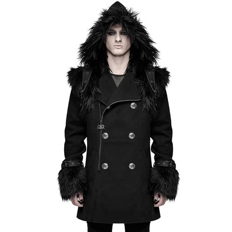 Black Hooded Winter Jacket by Devil Fashion • the dark store™