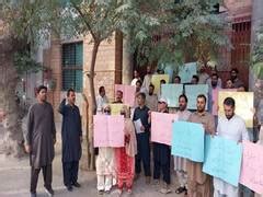 Pakistan: University employees protest over months of unpaid salaries ...