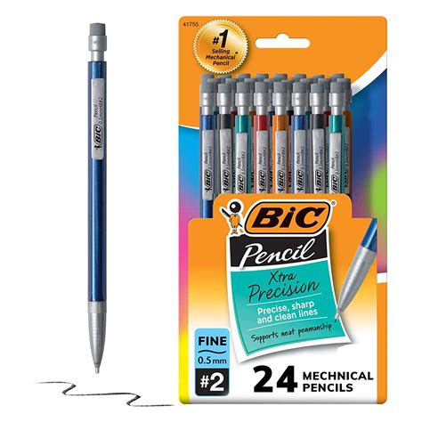 BIC Pencil Xtra Precision - Pack of 24 : Amazon.in: Home & Kitchen