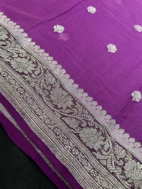 Pure Khaddi Chiffon Sarees | Handwoven Chiffon Silk Collection Online ...