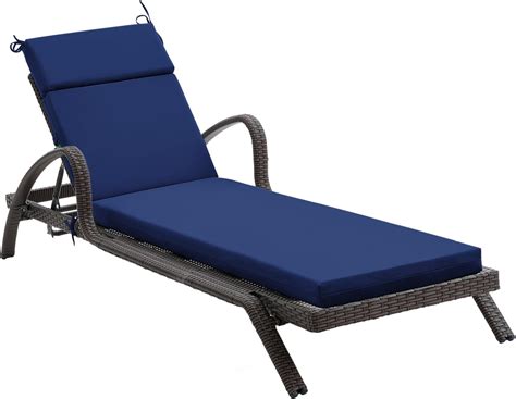 Amazon.com : FILUXE Chaise Lounge Cushions Outdoor Furniture, High ...