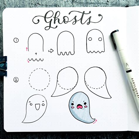 5 Easy Halloween Themed Doodles – Archer and Olive