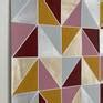 Metallic Silver Grey Yellow Merlot Chevron Geometric Painting by Amy ...