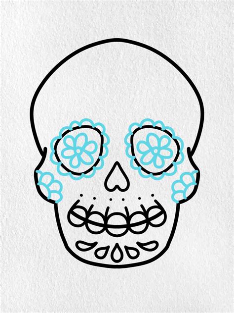Sugar Skull Drawings Step By Step