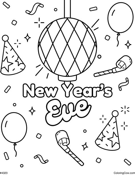 New Year's Eve Coloring Page