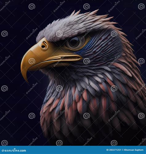 Proud Symbol of Freedom: the Majestic Bald Eagle - an American Patriotic Emblem Stock ...