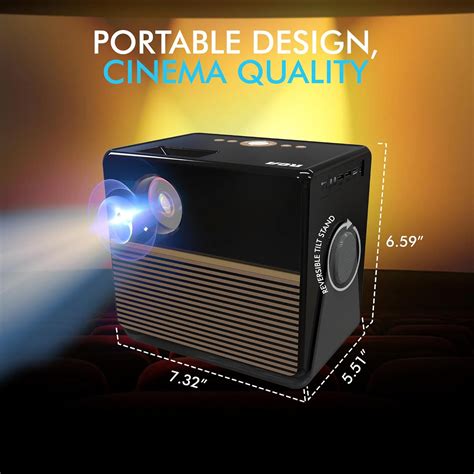 PROSCANELITE RCA Smart mini projector | 1080P Portable Projector India ...