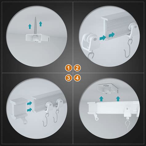 Buy Yuzzy 3 Meters Ceiling Curtain Track, Flexible Bendable Curved ...