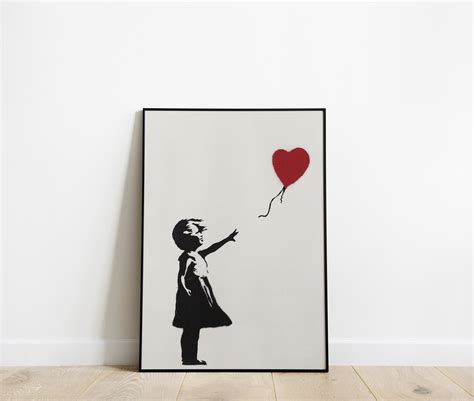 Balloon Girl, Banksy 2002 - Etsy