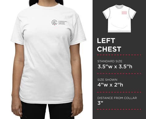 Logo Placement Guide Canadian Custom Apparel