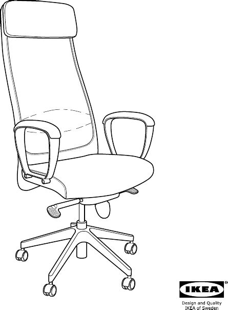 मैनुअल IKEA MARKUS ऑफिस कुर्सी