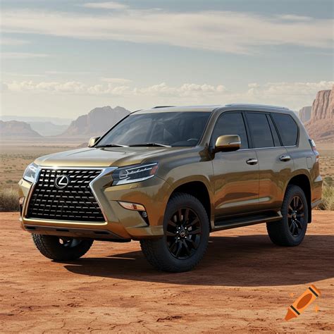 Lexus GX550 Overtrail in Earth color with Method MR703 black wheels on Craiyon