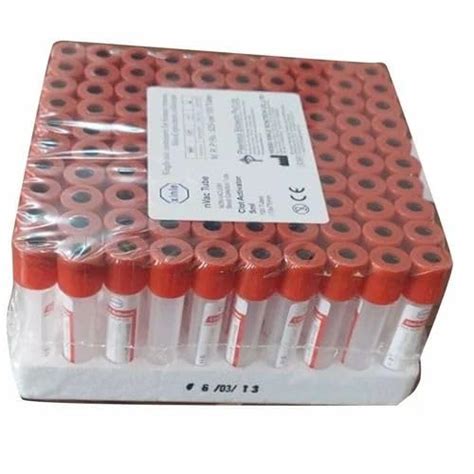 4 ml Red Plain 12x75 mm non vacuum Test Tube pp (Pack of 100) : Amazon ...