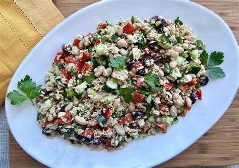 Tuna, Brown Rice and White Bean Salad - American Institute for Cancer ...