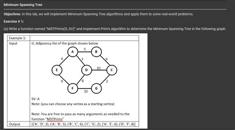 Image result for Minimum Spanning-Tree Worksheet