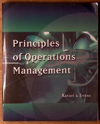 Buy Principles of Operations Management (Swc-Management Series) Book ...