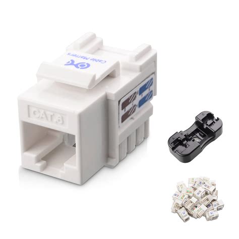 Buy Cable Matters UL Listed 25-Pack RJ45 Keystone Jack in White and ...