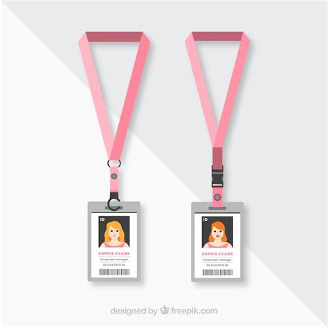 Lanyard template Vectors - Download Free High-Quality Vectors from ...