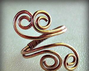 Image result for Herringbone Wire Wrapped Ring Tutorial