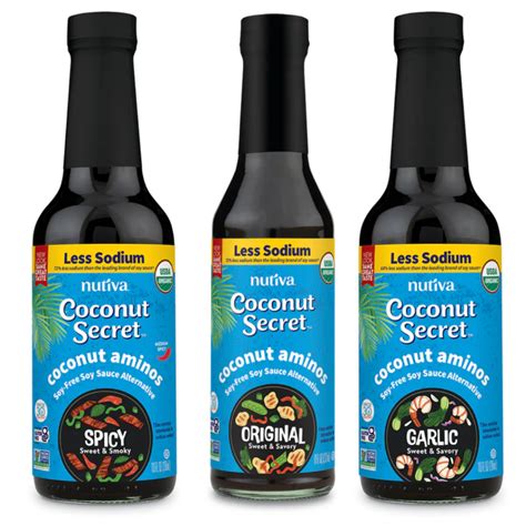 Coconut Secret, Organic Coconut Aminos, Soy Free Soy Sauce Alternative ...