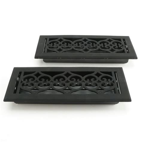 Black Finish Cast Iron Floor Registers | EBTH