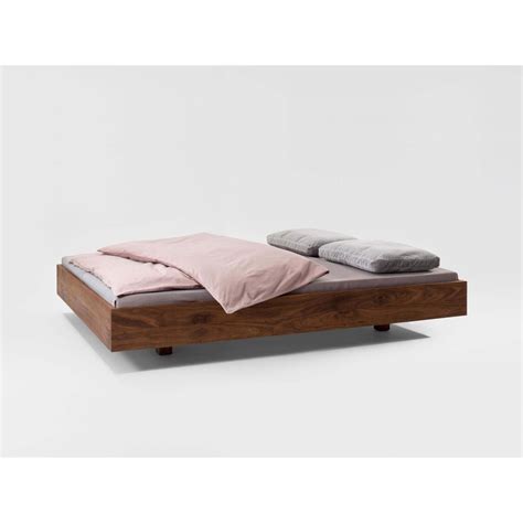 Teak Wood Floating Bed Frame – Modern Minimalist Design – TimberCraft