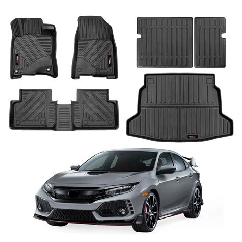 Floor Mats Compatible for 2022 2023 2024 Honda Civic Hatchback Cargo ...