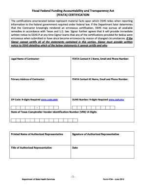 Fillable Online Fiscal Federal Funding Accountability and Transparency ...