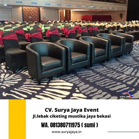 Sewa Sofa Model Oval Warna Hitam Dan Putih Di Jakarta