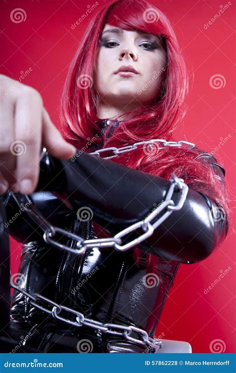 Dominatrix stock photo. Image of chains, bondage, lady - 57862228