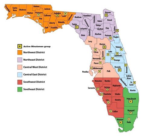Map Of Central Fl Counties