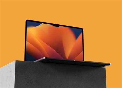 M2 Chip Model MacBook Air 2023 Mockup | Free PSD Templates