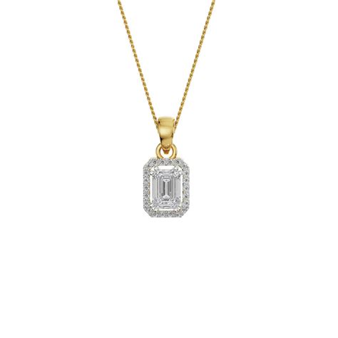 Buy 1.5 CT Picasa Emerald Lab Diamond Pendant Online At Emori