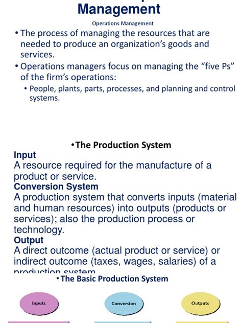 Image result for Operations Management Basics