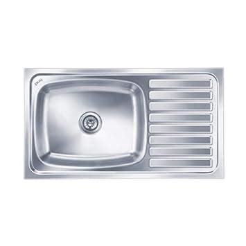 Nirali Stainless Steel Elegance Ultra Stain Large Kitchen Sink : Amazon ...
