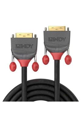 Câbles vidéo LINDY Anthra Line - Câble DVI - liaison simple - DVI-D (M ...