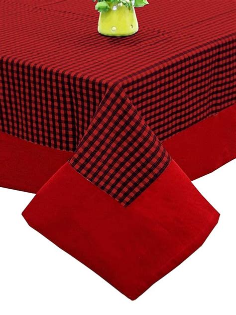 Kuber Industries 100% Cotton Rectangular 4 Seater Centre Table Cover ...