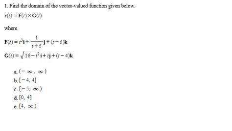 Image result for Vector Valued Function Domain Calculator