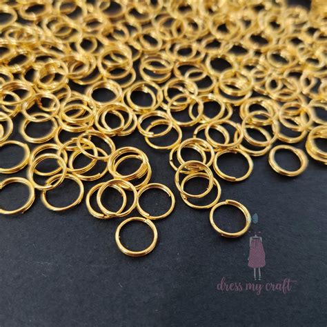 Double Loop Jump Rings - Golden 8 MM – CRAFTERS CORNER
