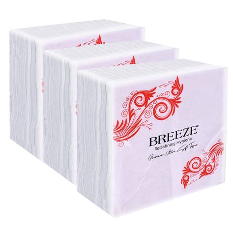 BREEZE BRE003 2 Ply Paper Serviettes Cocktail Napkin Super Soft & More ...