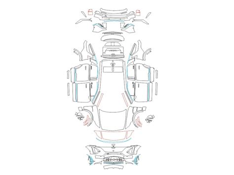 Creating patterns of car body and interior. Sale of templates in ...