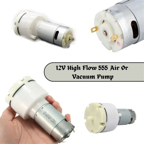 Buy 12V High Flow 555 Air Or Vacuum Pump | Makerbazar