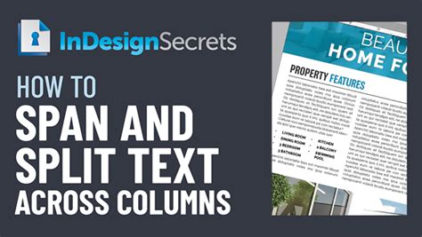 Image result for How to Split Text On InDesign