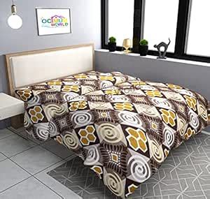 Buy MORADO Double Bed Woolen Fabric Geometric Quilt Cover/Duvet Cover ...