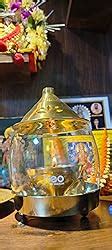 Buy Treo by Milton Arpan Decorative Brass Diya for Puja with Curved ...