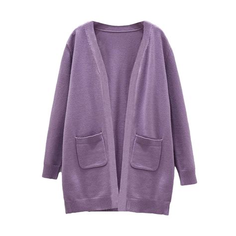 bbymog Girls Cardigan Solid Color Open Front Long Cardigans Sweater ...
